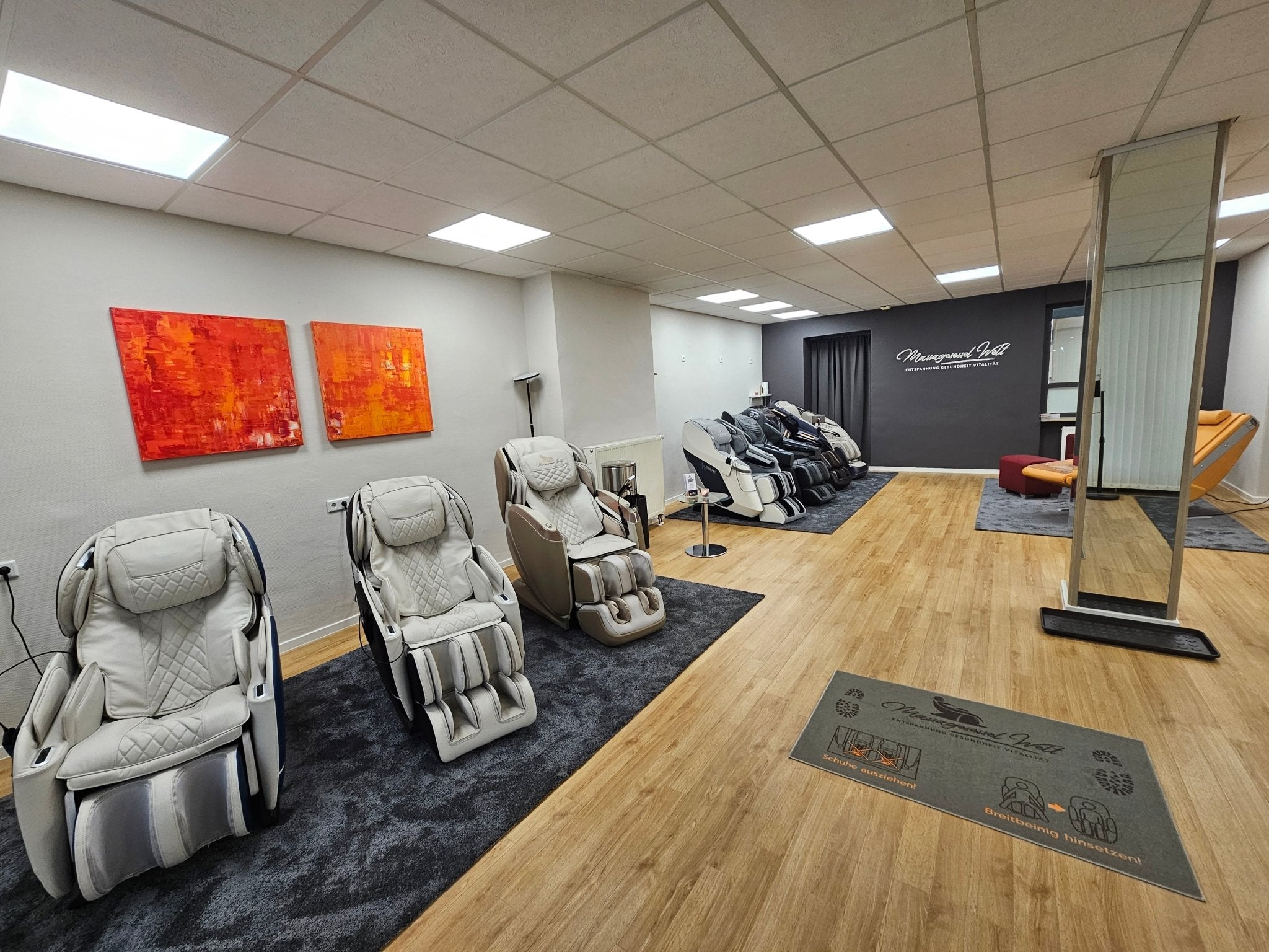Naše výstava masážních křesel v Leverkusenu - Massagesessel Welt