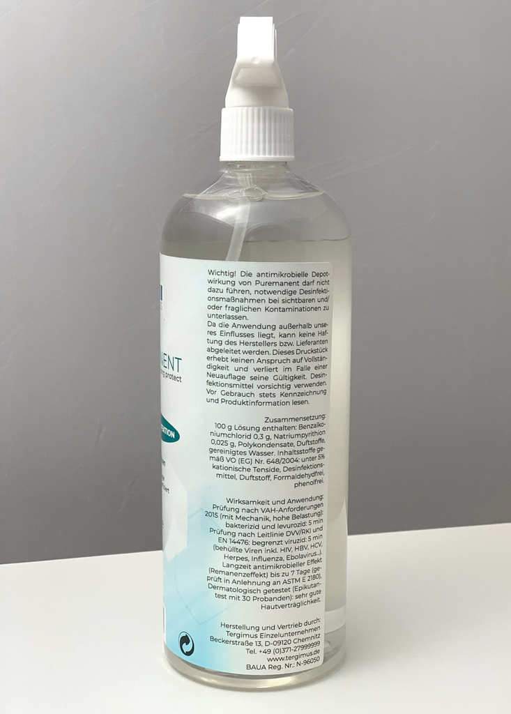 TERGIMUS Puremanent Long Protect dlouhodobý povrchový dezinfekční prostředek