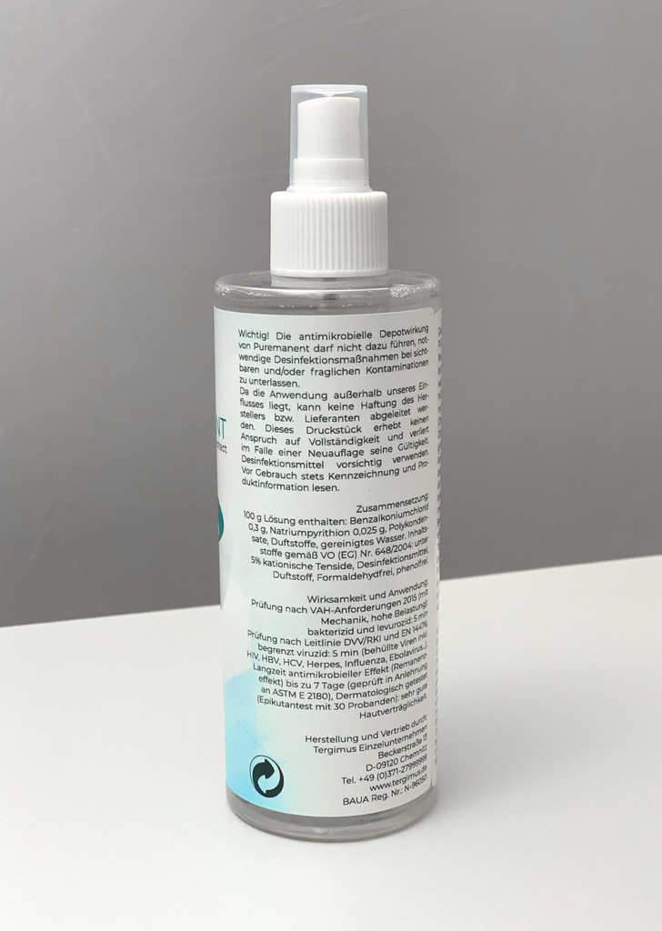 TERGIMUS Puremanent Long Protect dlouhodobý povrchový dezinfekční prostředek