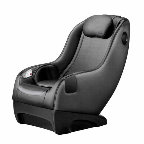 Kompaktní - NAIPO MGCHR-A150 Masážní křeslo Black Faux Leather Massage Chair World